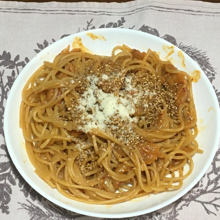 おいしいやみつき！キムチチーズパスタ